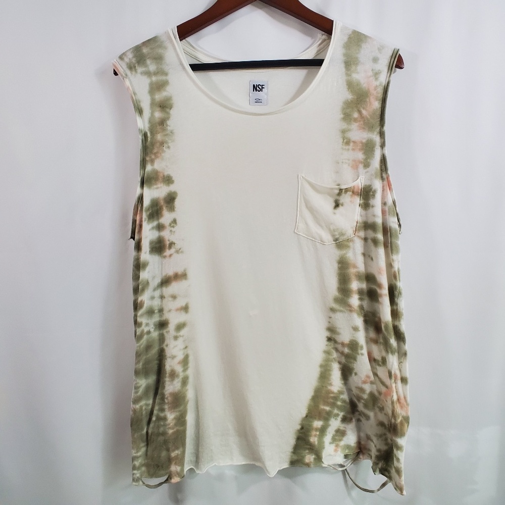 NSF Distressed Pocket Tank Top - Small
